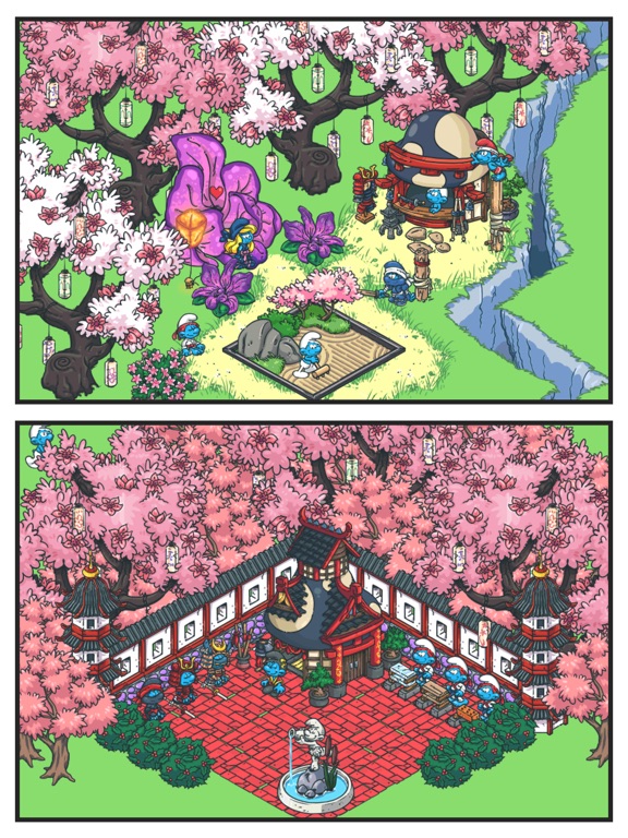 Скачать игру Smurfs' Village