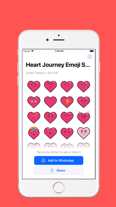 Heart Journey Emoji Stickers screenshot 4