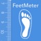 Quick and simple way to measure both feet length and width and check your shoe size by taking measurements on picture