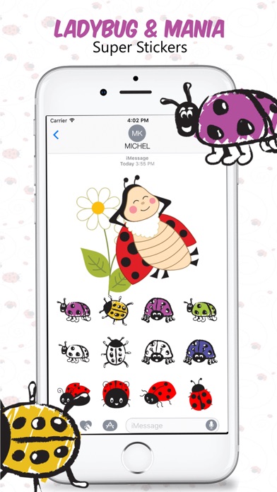 Ladybug Beetle Stickers screenshot 2