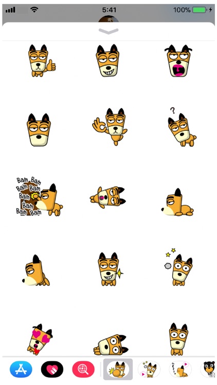 TF-Dog 1 Stickers