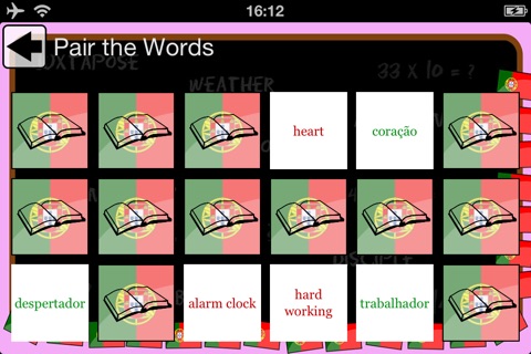 Portuguese Vocab Game - fun to learn vocabulary! screenshot 2