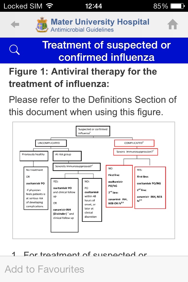 Mater Hospital Antimicrobial Guidelines screenshot 3