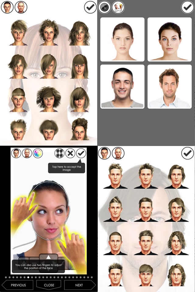 Hairstyle Magic Mirror Lite screenshot 2