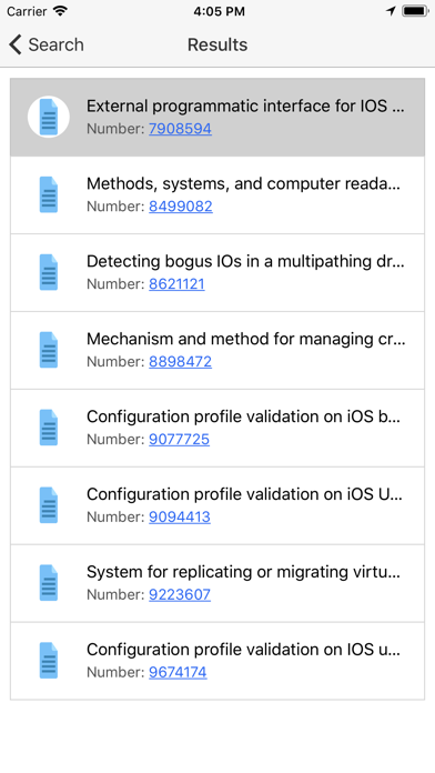 Patent Searcher Screenshot 2