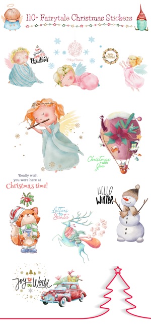 Fairytale Christmas Stickers