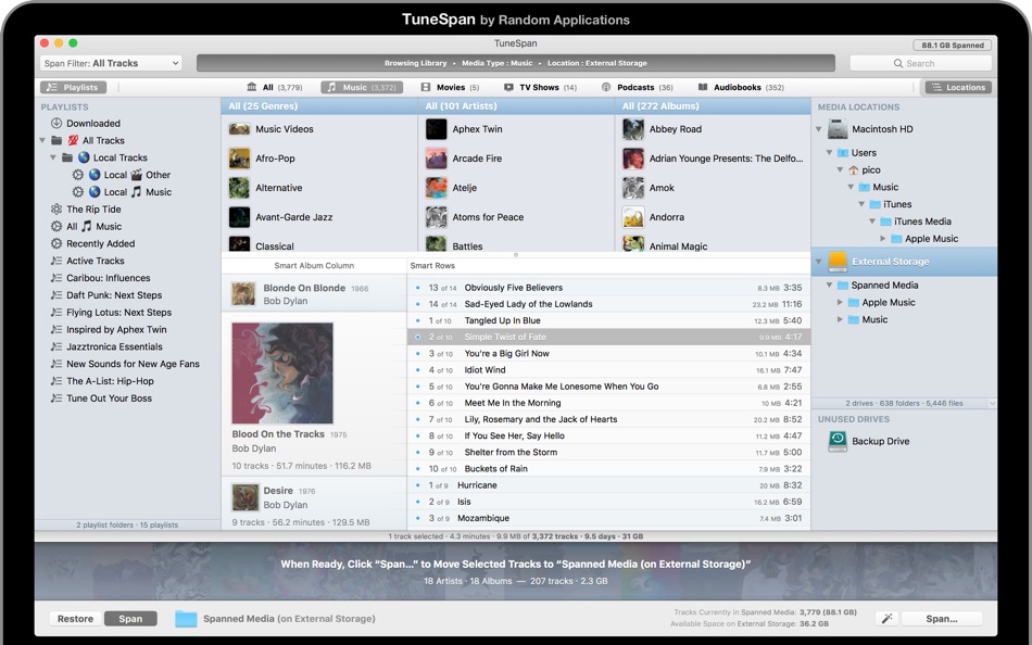 TuneSpan for iTunes - 1.4.1 - (macOS)
