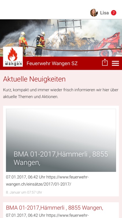 Feuerwehr Wangen SZ