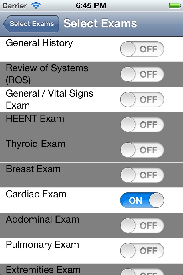 Smart Medical Apps H&P screenshot 2
