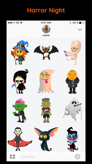Happy Halloween Emojis Sticker screenshot 3