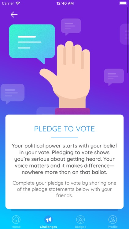 ROAR - Pledge to Vote screenshot-3