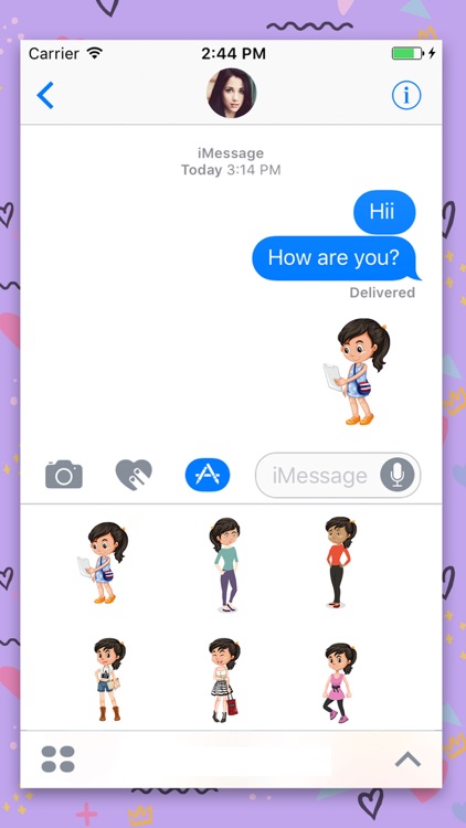 Girl Swag Animated Stickers