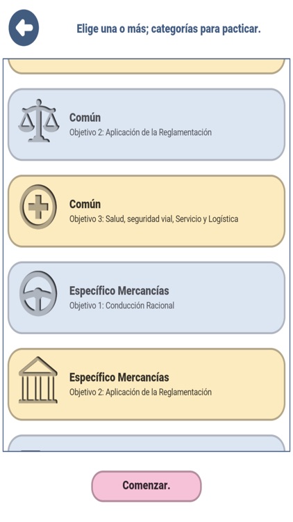 Examen CAP Viajeros España DGT