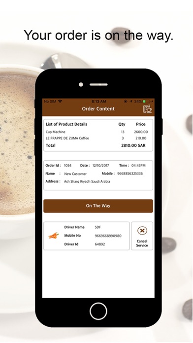 E-COFFEE DELIVERY screenshot 2