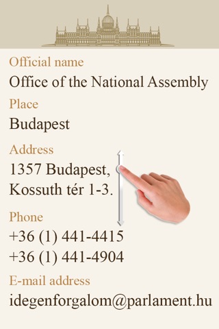Visiting of Hungarian Parliament, Budapest screenshot 2
