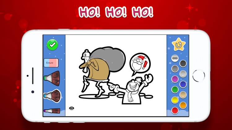 Coloring Your Santa screenshot-0