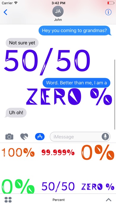 Percentage Stickers: 100% screenshot 2