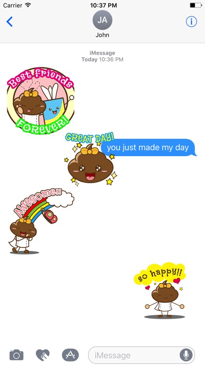 Animated Poopie Funny Stickers