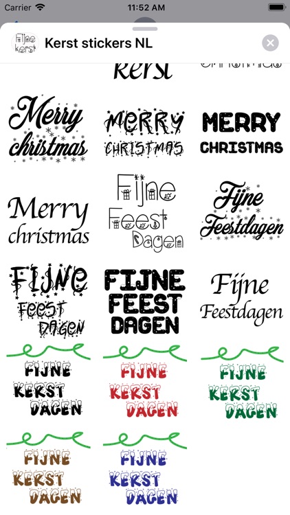 Kerst stickers NL
