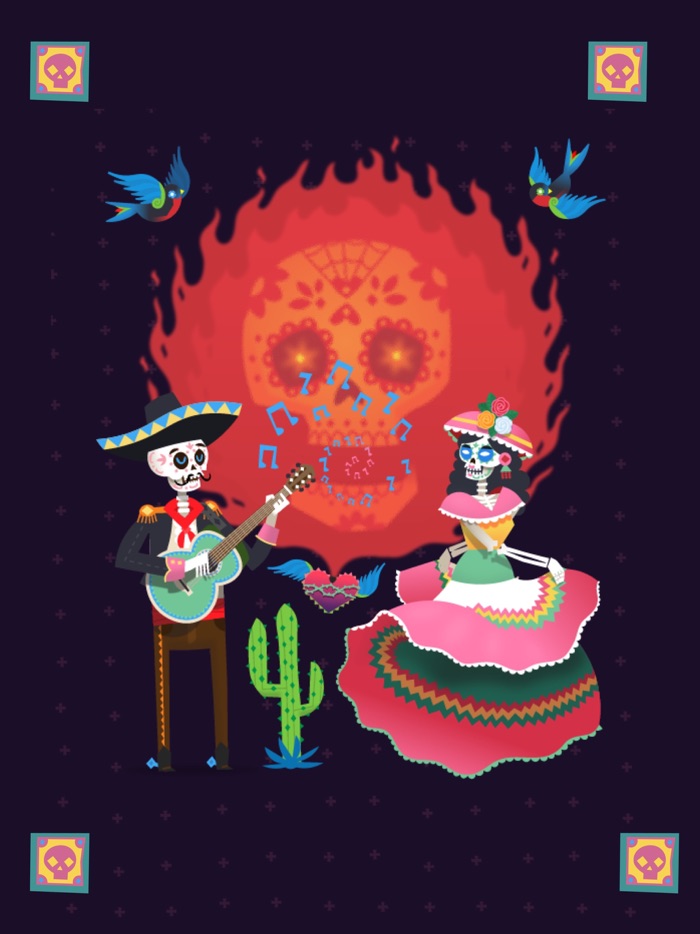 Day of the Dead Stickers Pro