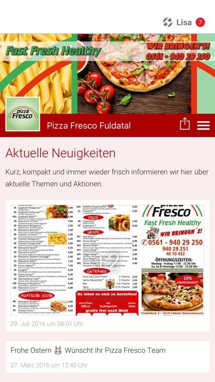Pizza Fresco Fuldatal