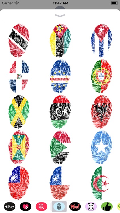 Fingerprint Flags Sticker Pack screenshot-3