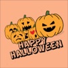 Pumpkin Halloween Stickers Set