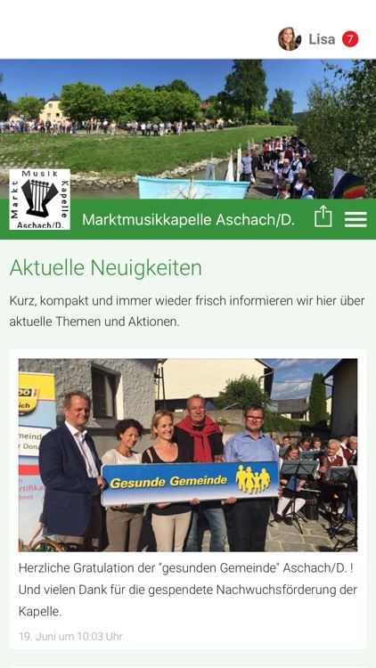 Marktmusikkapelle Aschach/D.