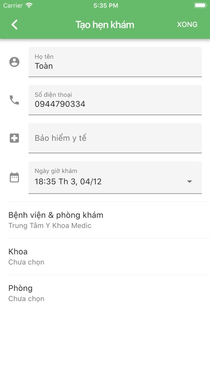 iOrder+: Hẹn khám screenshot-4