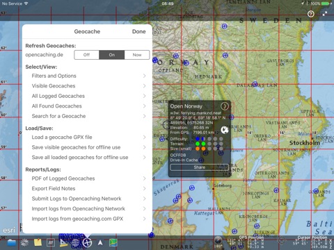 GeoView Cache screenshot 2