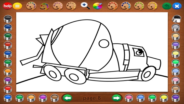 Coloring Book 11 Lite: Trucks