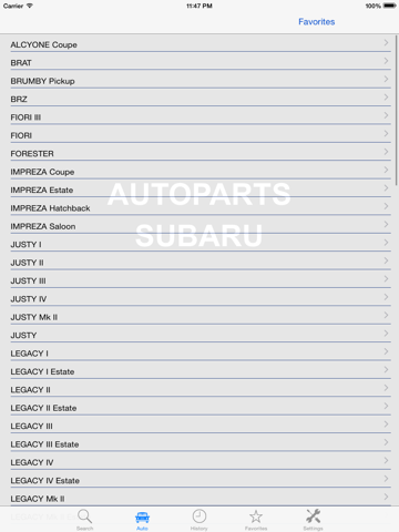 Скриншот из Autoparts for Subaru