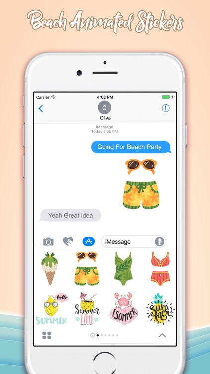 Beach Holiday Animated Sticker screenshot-3
