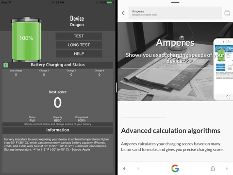 Amperes - battery charge info screenshot 2
