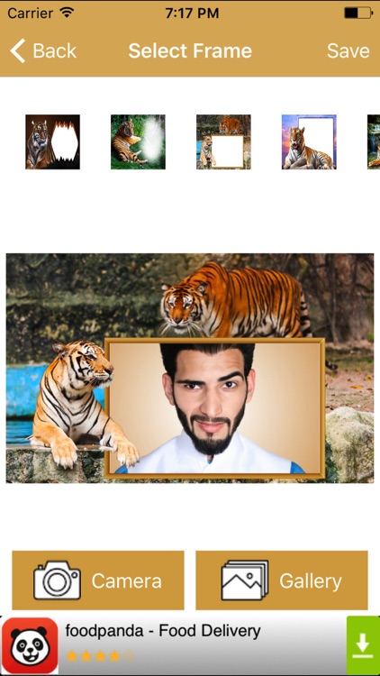 Wild Animal Tiger Photo Frame