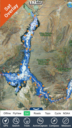 Lake Mead map GPS offline fishing charts Navigator(圖1)-速報App