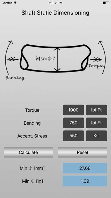 Shaft Static Dimensioning screenshot-3