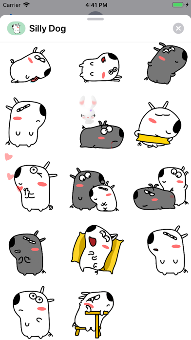 Silly Dog Animated Stickers screenshot 2