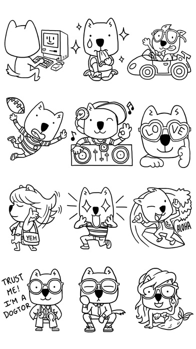 Nerdy Puppy: Cute Dog Stickers screenshot 4