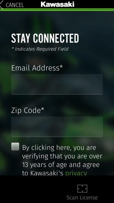 Kawasaki Consumer Activate screenshot 2