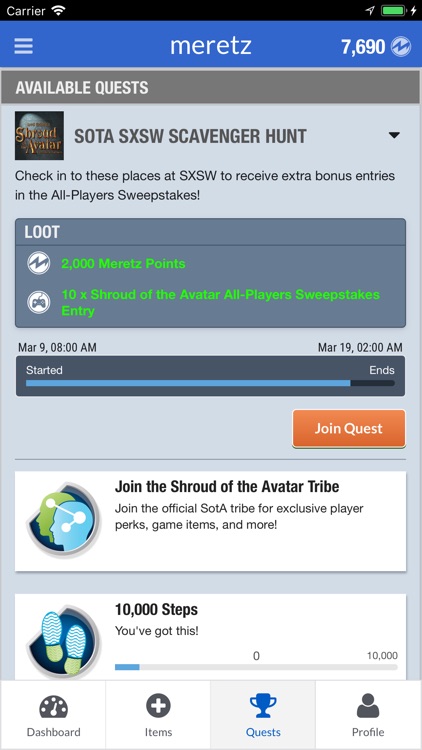 Meretz: Earn Loot w/Every Step screenshot-3