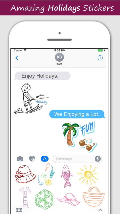 Beach Holiday Stickers Pack