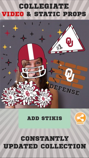 Oklahoma Sooners Animated Selfie Stickers(圖2)-速報App