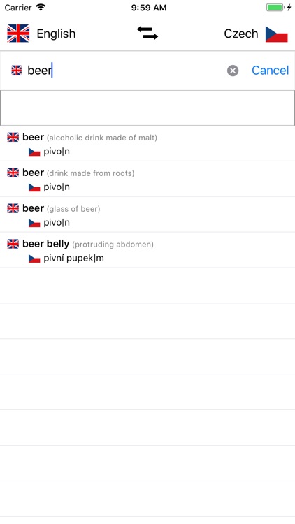 Czech/English Dictionary