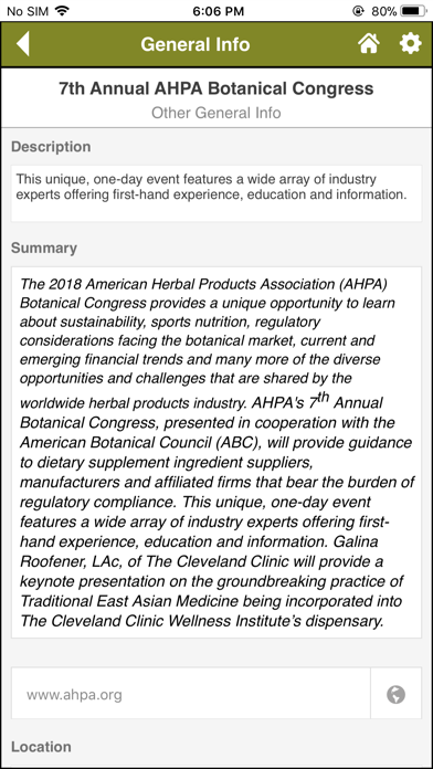 AHPA Botanical Congress screenshot 4