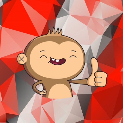 Funny Little Monkey Stickers Icon