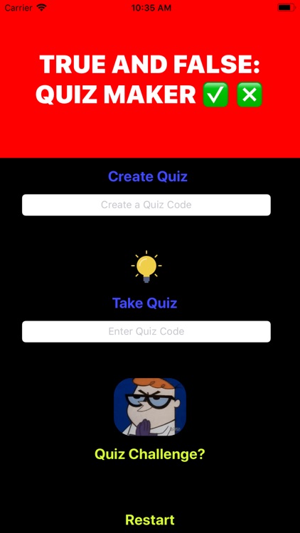 True and False: Quiz Maker