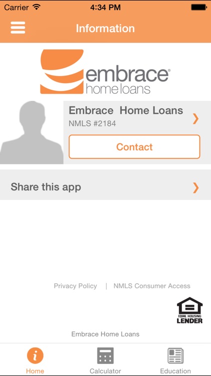 Embrace Mortgage Calculator