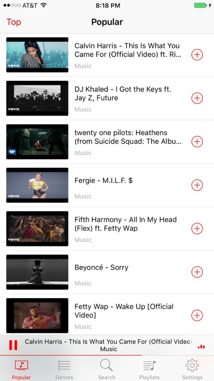 Music Video Player •