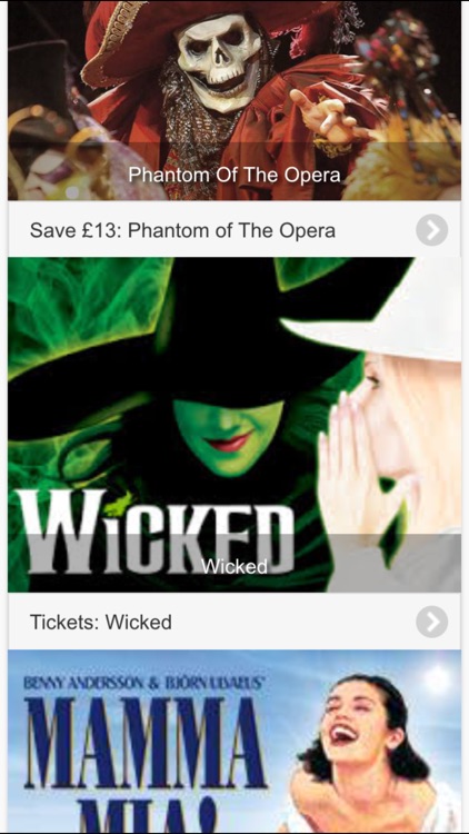 London West End Theatre Ticket